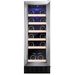 Amica 19-Bottle Stainless Steel Wine Cooler