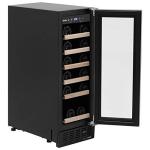 Amica 19-Bottle Stainless Steel Wine Cooler