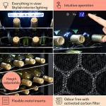 Klarstein 20-Bottle Slimline Wine Cooler Fridge