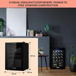 Klarstein 20-Bottle Slimline Wine Cooler Fridge