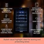 Klarstein 24-Bottle Slim Wine Cooler Fridge