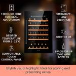 Klarstein Free-Standing Wine Cooler for 52 Bottles