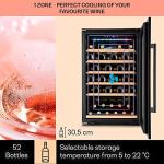 Klarstein Free-Standing Wine Cooler for 52 Bottles