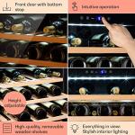 Klarstein Free-Standing Wine Cooler for 52 Bottles