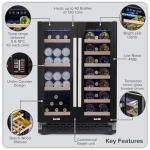 Baridi 60cm Dual Zone Wine and Drinks Cooler