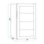 85L Baridi Wine Fridge with Lock
