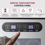 Slim Dual Zone Wine Cooler for Urban Living