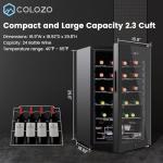 COLOZO 24-Bottle Double-Layered Wine Cooler