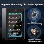 COLOZO 24-Bottle Double-Layered Wine Cooler