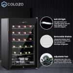 COLOZO 24-Bottle Double-Layered Wine Cooler