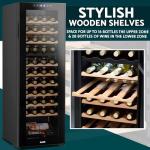 Baridi Dual Zone Wine Fridge with Touch Screen