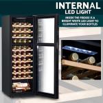 Baridi Dual Zone Wine Fridge with Touch Screen