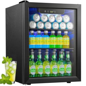 Auseo Beverage Refrigerator Cooler - 120 Can Wine Fridge