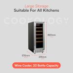 Cookology 20-Bottle Stainless Steel Wine Cooler