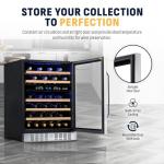 Dual-Zone 46-Bottle Wine Fridge by NewAir