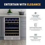 Dual-Zone 46-Bottle Wine Fridge by NewAir
