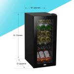Baridi 18-Bottle Wine Cooler with Digital Controls