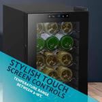 Baridi 18-Bottle Wine Cooler with Digital Controls