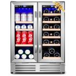Velieta 24" Dual Zone Beverage Fridge