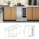 24" Dual Zone Wine & Beverage Refrigerator