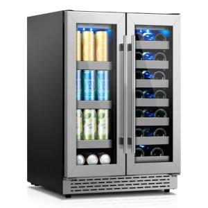 COLZER Dual Zone Beverage and Wine Fridge