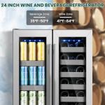 COLZER Dual Zone Beverage and Wine Fridge