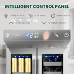 COLZER Dual Zone Beverage and Wine Fridge