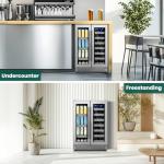 COLZER Dual Zone Beverage and Wine Fridge