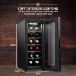12 Bottle Thermoelectric Wine Cooler with Digital Display