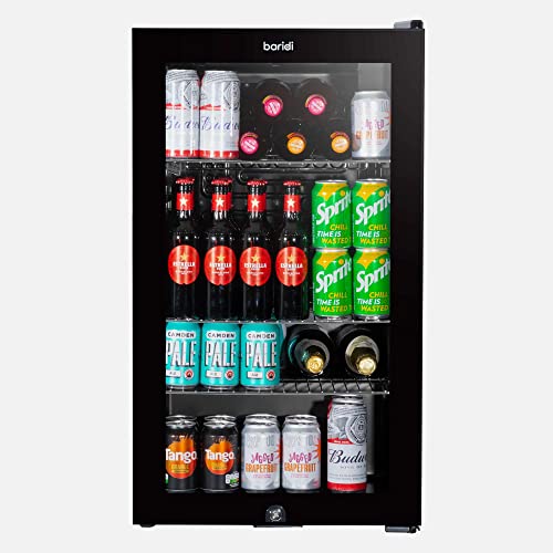 85L Undercounter Wine/Drink Cooler with Light - Black