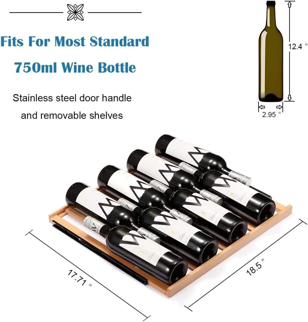 24" Wine and Beverage Fridge Under Counter