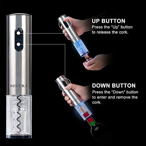 Electric Wine Bottle Opener with Foil Cutter