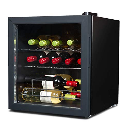 14-Bottle Compressor Wine Refrigerator with Chrome Shelving