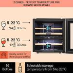 Klarstein 85L Dual Zone Wine Cooler Fridge