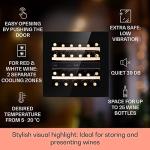 Klarstein Dual Zone Wine Cooler with Glass Door