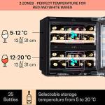 Klarstein Dual Zone Wine Cooler with Glass Door