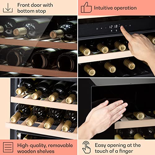 Klarstein Dual Zone Wine Cooler with Glass Door