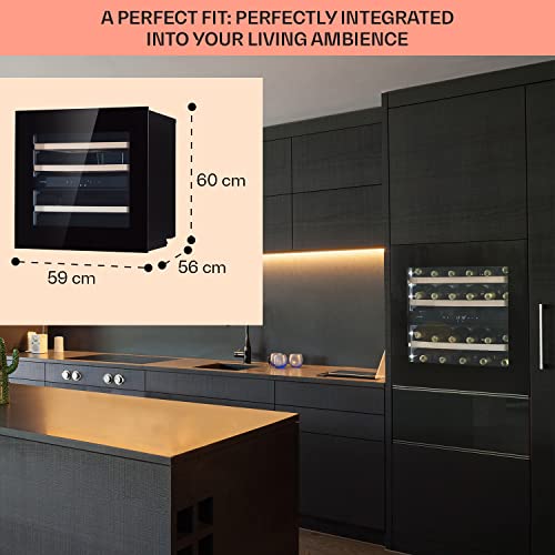 Klarstein Dual Zone Wine Cooler with Glass Door