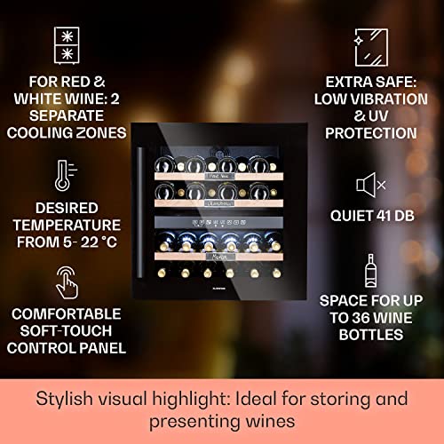 Klarstein 85L Dual Zone Wine Cooler Fridge