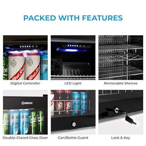 Subcold Ace130 LED Touch Control Beverage Fridge