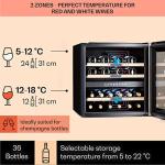 Klarstein 85L Dual Zone Wine Cooler Fridge