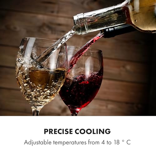 Klarstein Dual Zone Wine Cooler with Glass Door
