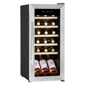 Baridi 18-Bottle Stainless Steel Wine Cooler Fridge