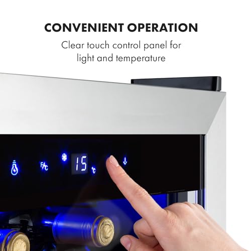 Klarstein Dual Zone Wine Cooler with Glass Door