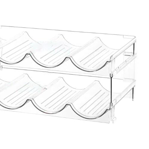 2-Tier Bottle Rack for Tabletop & Fridge