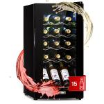 Klarstein Slimline Built-in Wine Cooler, 15 Bottles