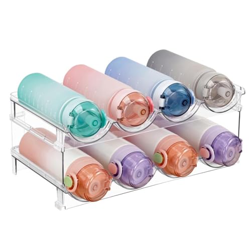 2-Tier Bottle Rack for Tabletop & Fridge