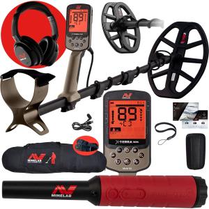 Minelab X-Terra Elite Multi-Frequency Metal Detector Kit