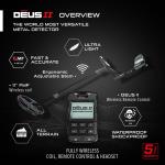 XP Deus II Pin Pointer Metal Detector with Remote