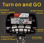 Garrett AT Max Waterproof Metal Detector with Headphones